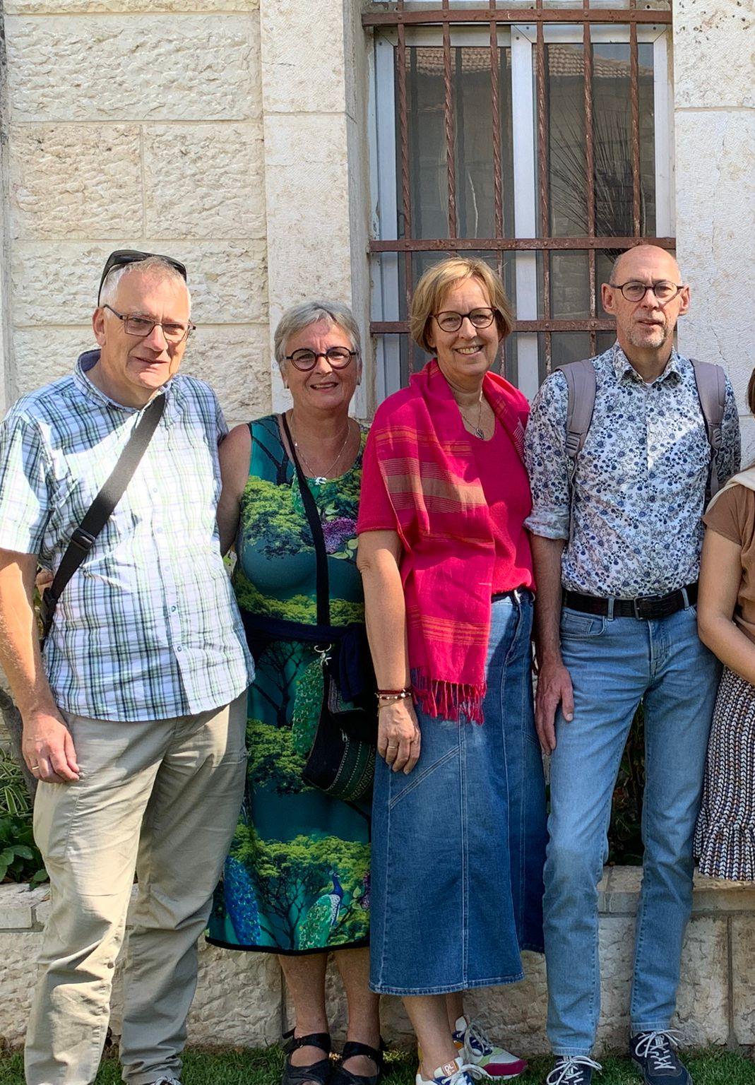 Veldleiding Wouter en Emmy Boor en Erik en Jannie in Jeruzalem